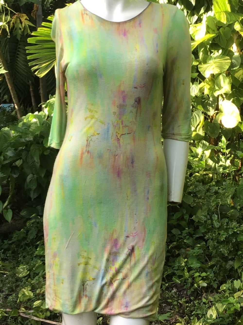 Vintage Cut25 dye tie short jersey Dress